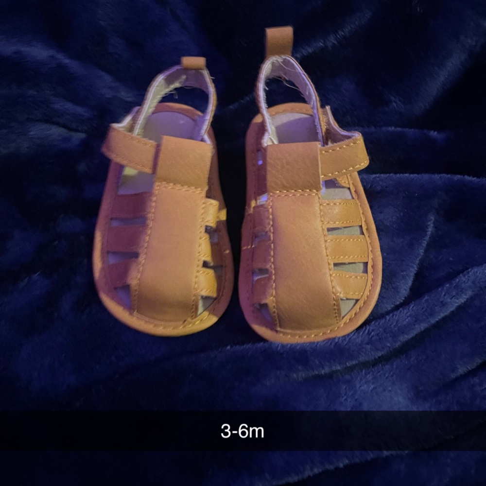 Tan Kids Sandals